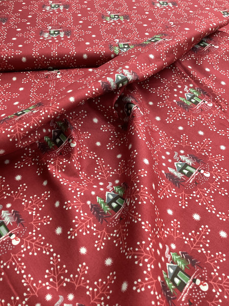 X040 A Country Side Winter D# C16 | Lewis & Irene - 1/2 Metre