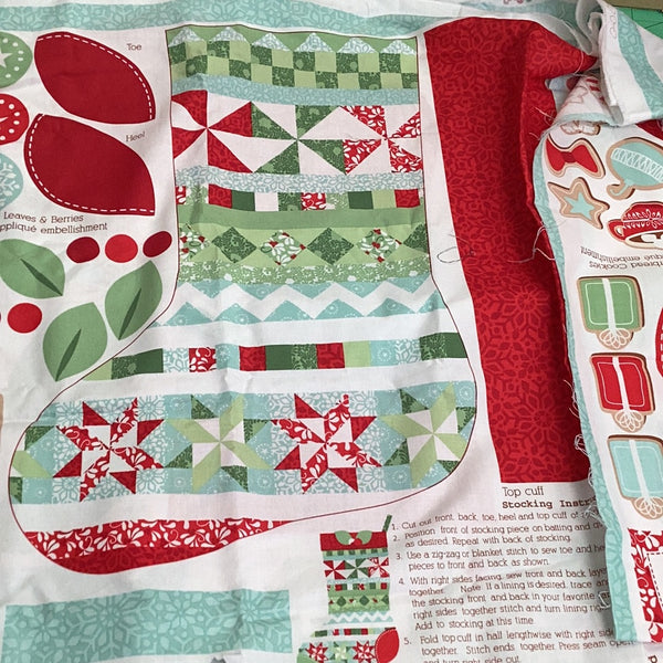 XP046-Christmas Stocking panel In From The Cold | Moda
