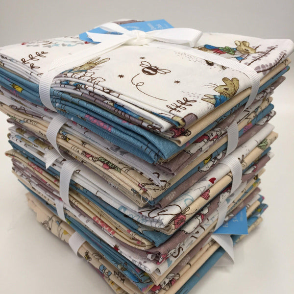 Beatrix Potter Peter Rabbit Fat Quarters (5 pieces) Fabric Mouse Fat Quarter Bundles - Fabric Mouse