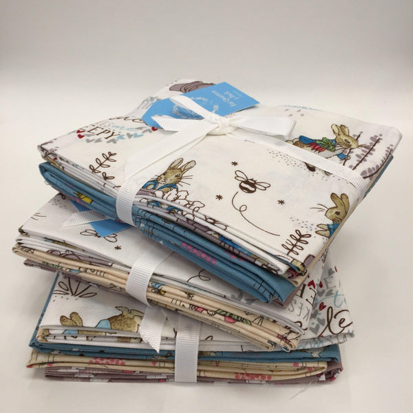 Beatrix Potter Peter Rabbit Fat Quarters (5 pieces) Fabric Mouse Fat Quarter Bundles - Fabric Mouse