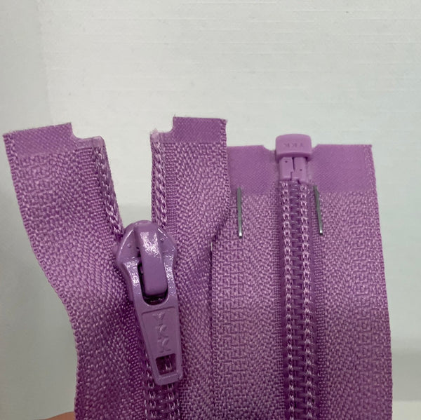 YKK Nylon Open End Zip Light Orchid (244) ZS1