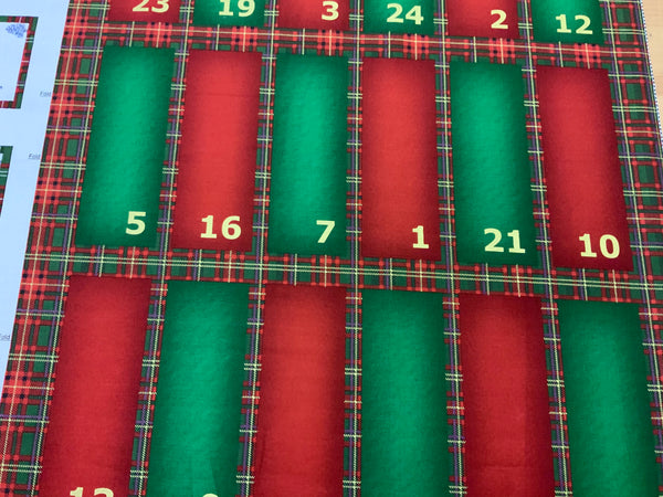 XP041-Festive scenery Christmas Advent Panel - Littondale