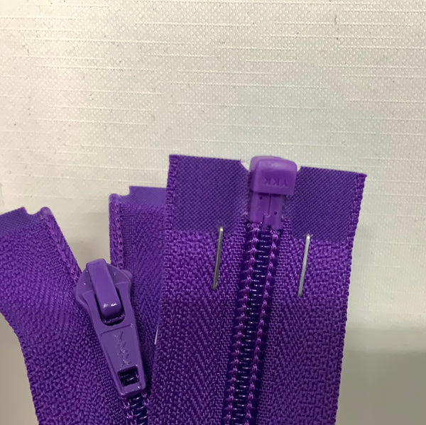 YKK Nylon Open End Zip Purple (218)
