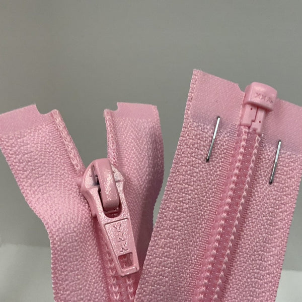 YKK Nylon Open End Zip - Mid Pink (513)