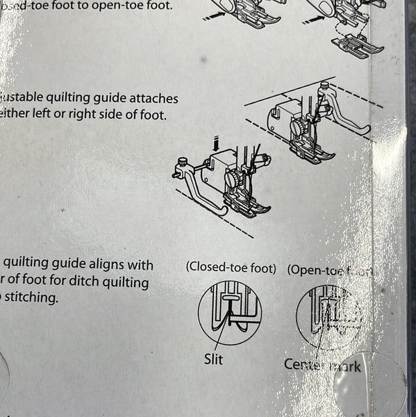 Janome Convertible Even Feed Foot Set Category C High Shank 214516003