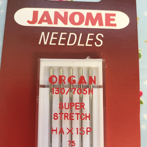 Janome Ballpoint Needle Super Stretch HAX1SP Fabric Mouse Sewing Machines