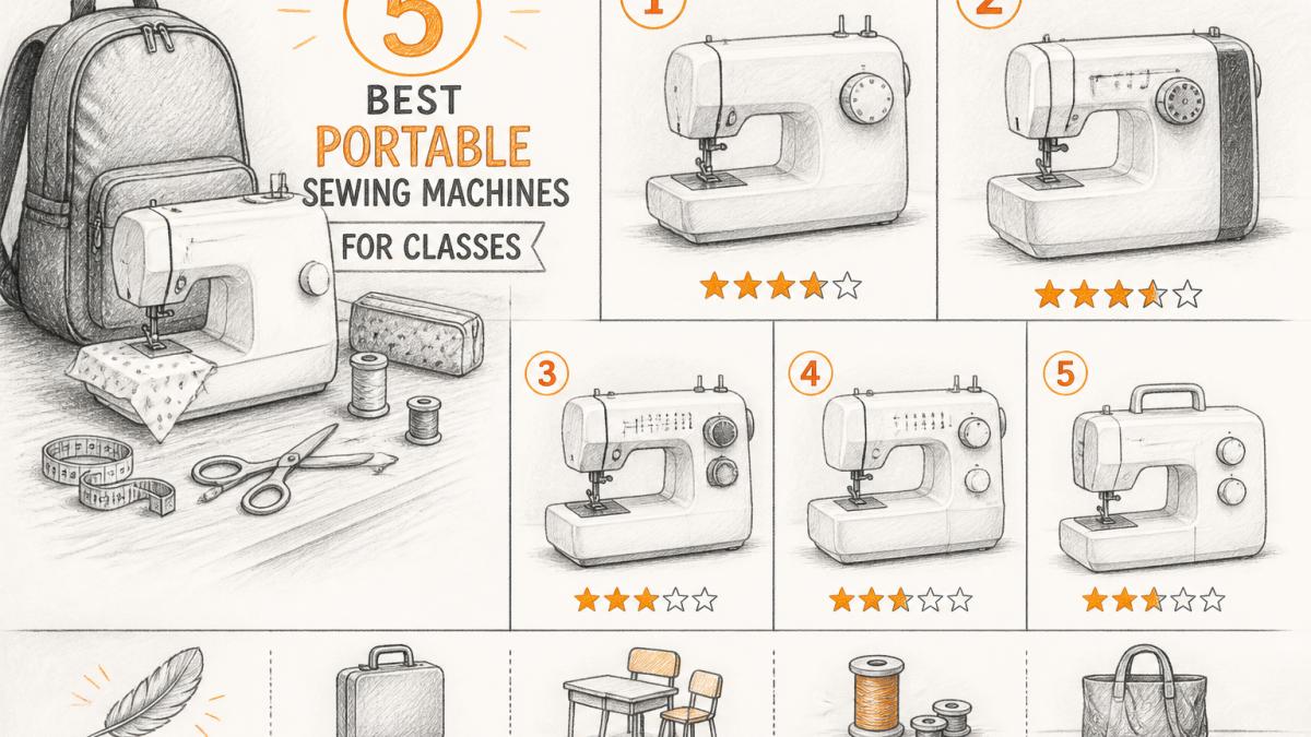 5 Best Portable Sewing Machines for Classes