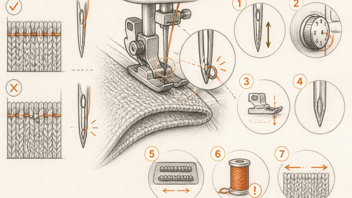 7 Reasons Skipped Stitches Happen on Stretch Knit Fabrics