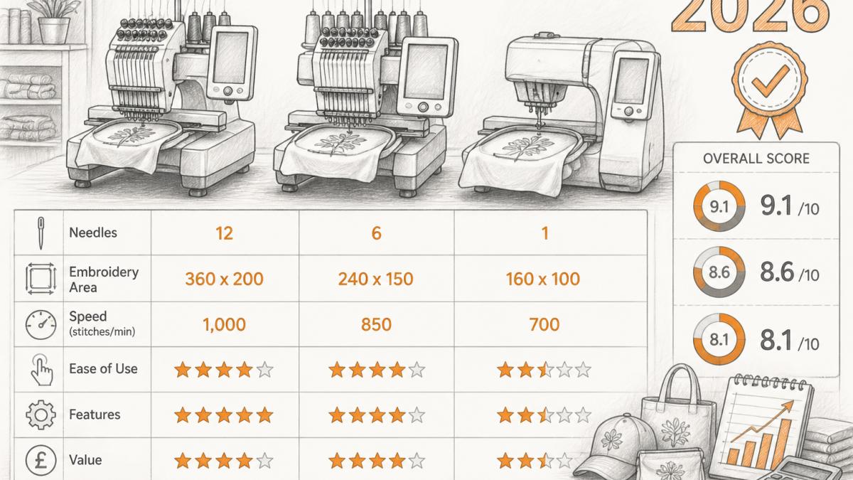 Best Embroidery Machine for Small Business 2026