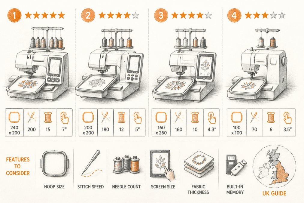Best Embroidery Machines for Home: 2026 UK Guide