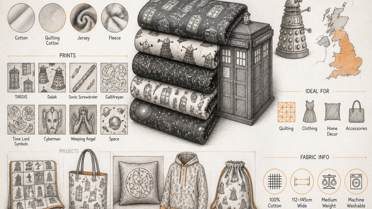 Doctor Who Fabric Guide: Types, Prints & Projects