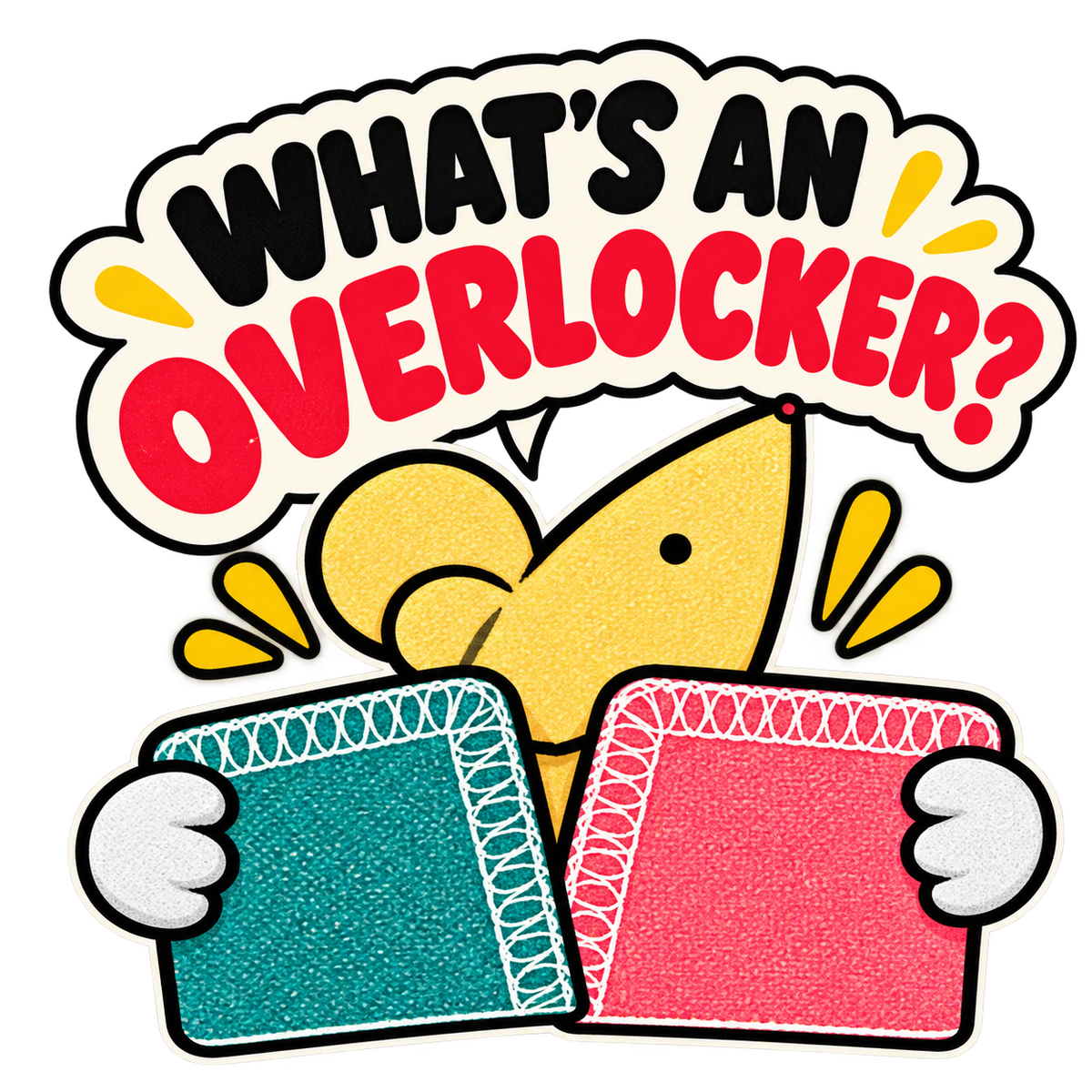 What Does an Overlocker Do, and Do I Still Need a Sewing Machine? — Fabric Mouse retro baby lock sticker