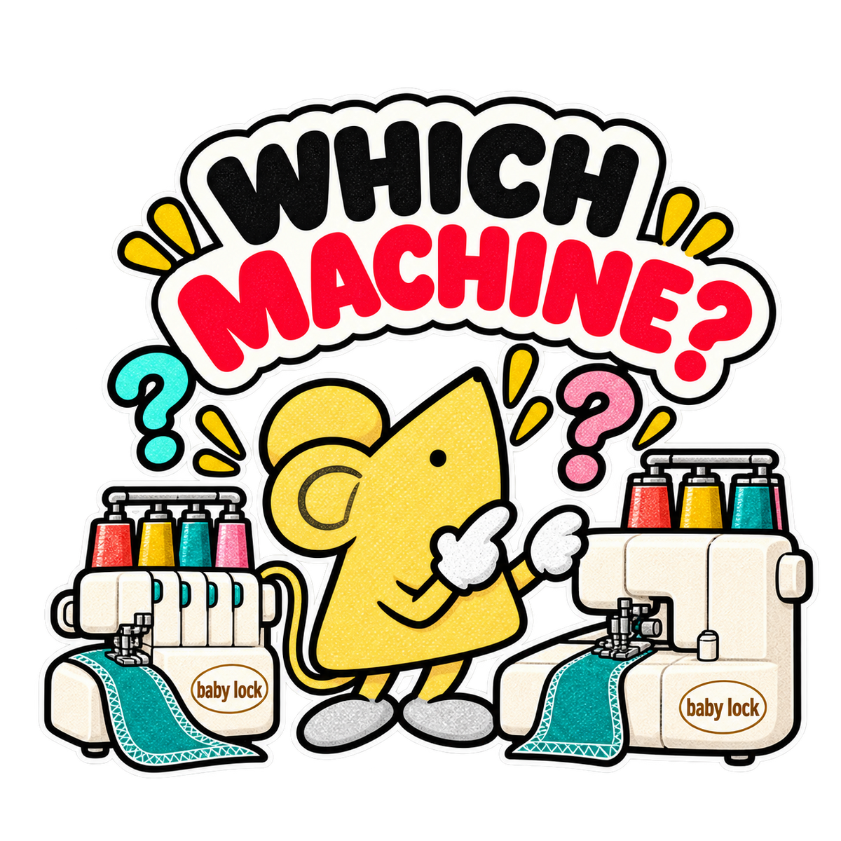 Overlocker or Coverstitch Machine: Which Do I Need First? — Fabric Mouse retro baby lock sticker