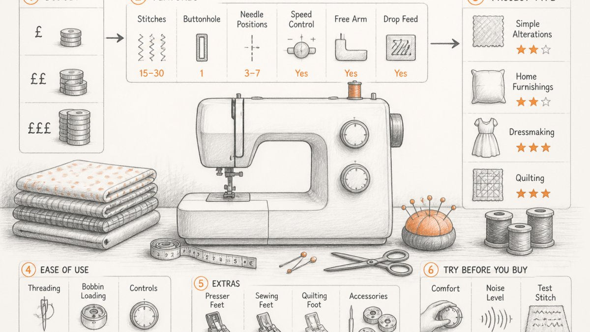 How to Choose Your First Sewing Machine