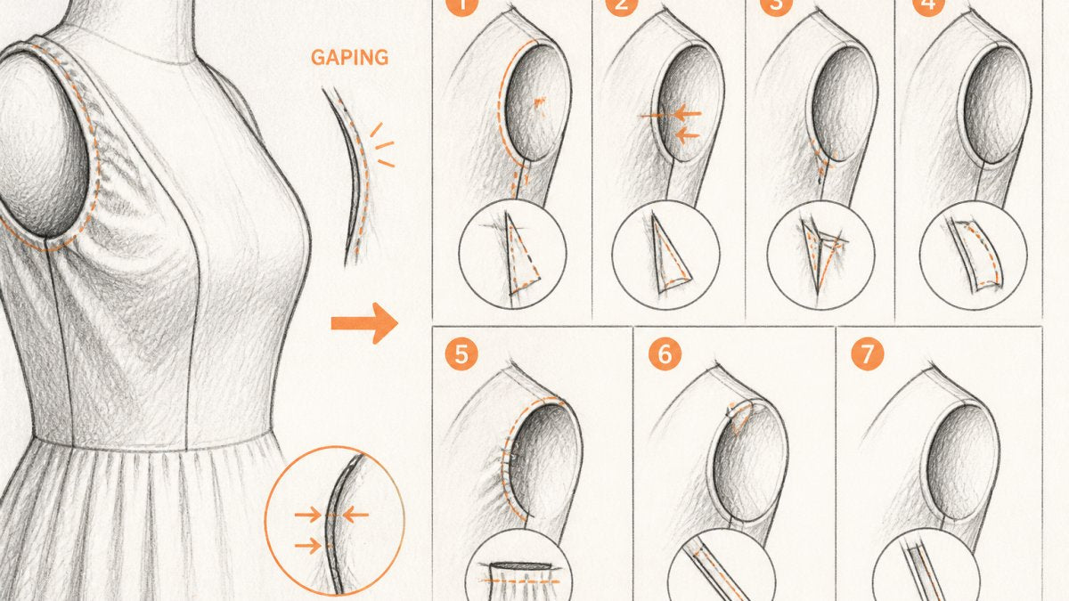 How to Fix Gaping Armholes in Dresses: 7 Methods