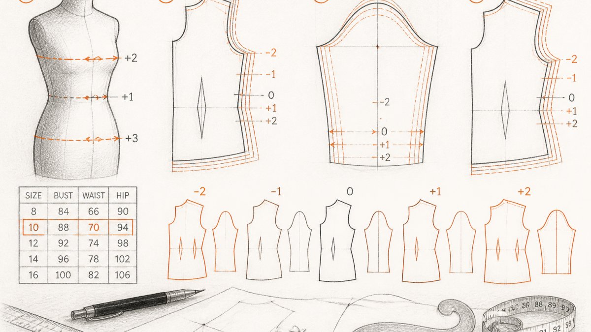 How to Grade Sewing Patterns for Custom Fit