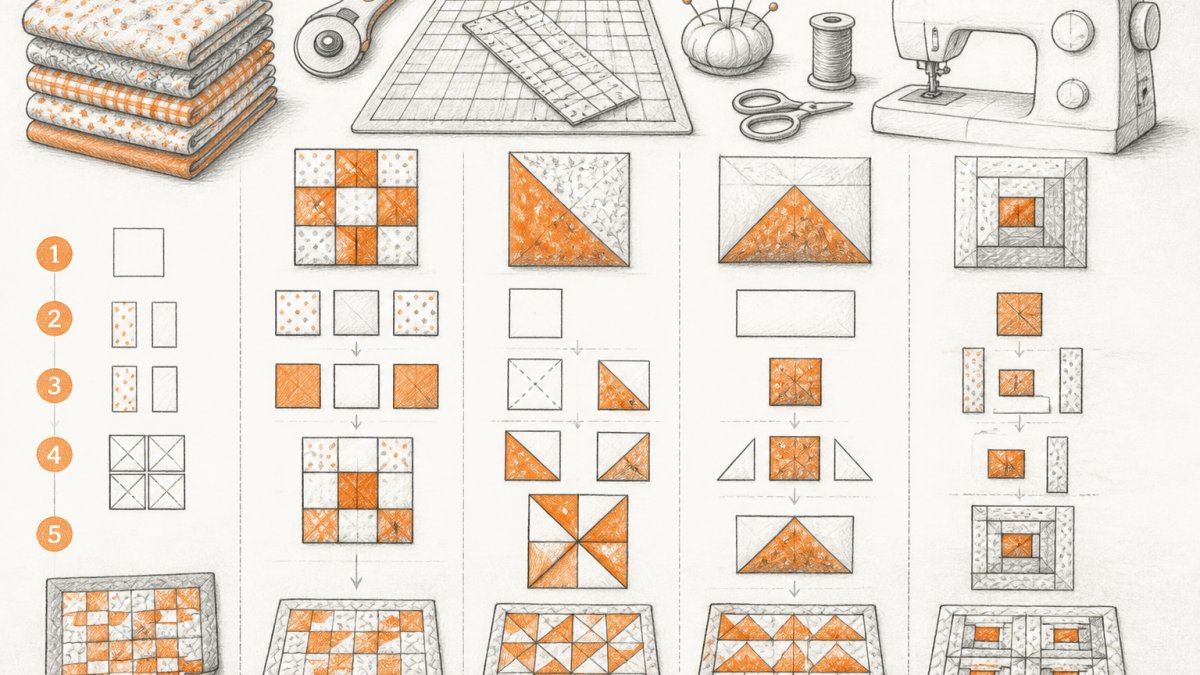 Quilting Patterns for Beginners: Step by Step