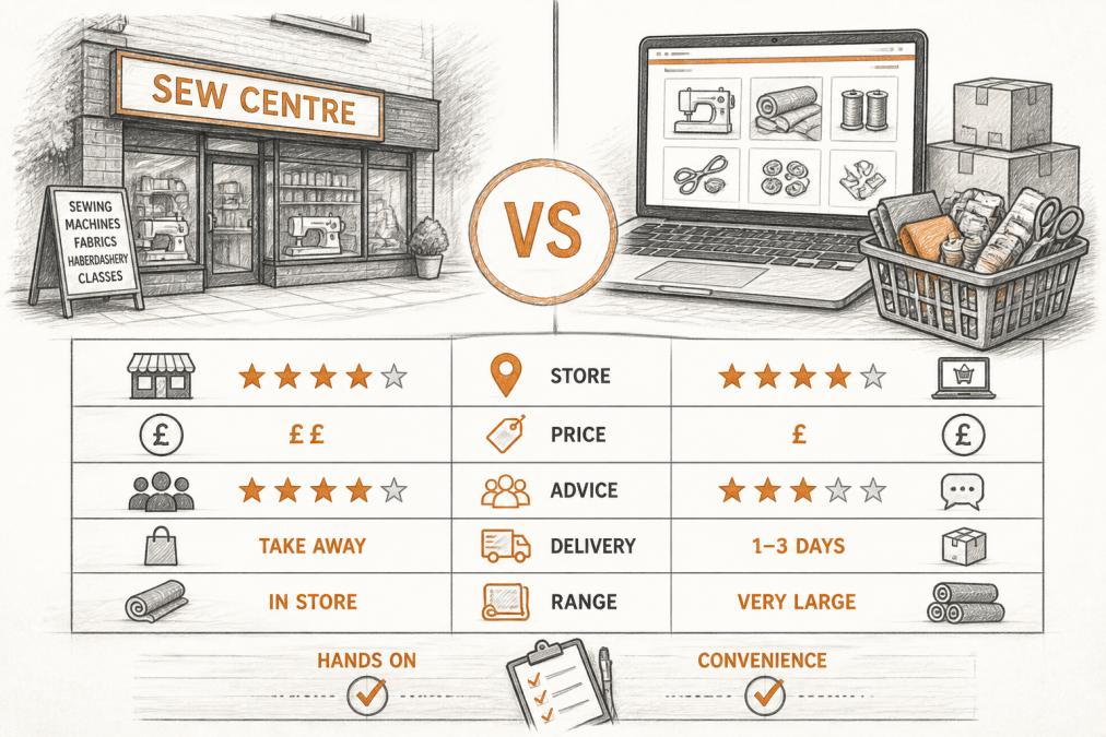 Sew Centre vs World of Sewing: 2026 Comparison Guide