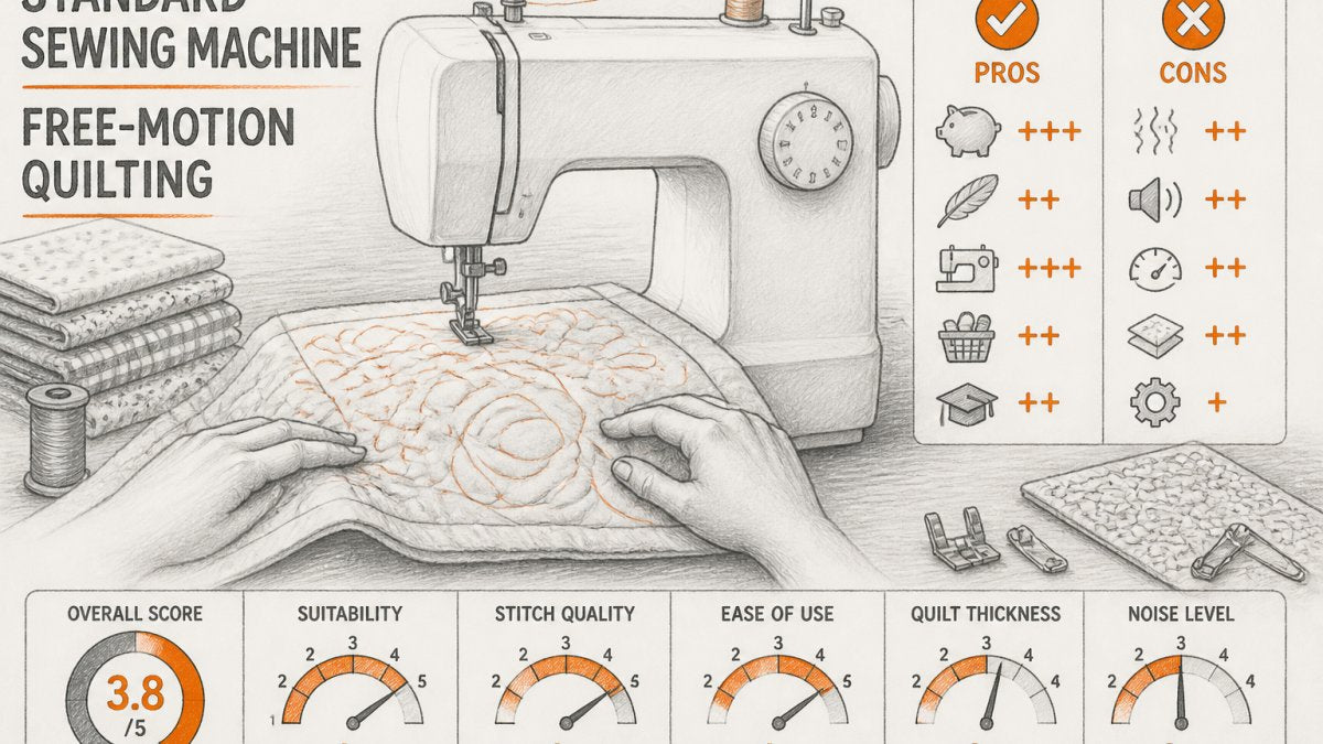 Standard Sewing Machine for Free-Motion Quilting: Pros and Cons