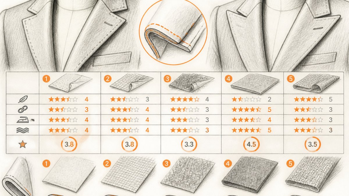 Which Interfacing Is Best for Structured Jacket Lapels?