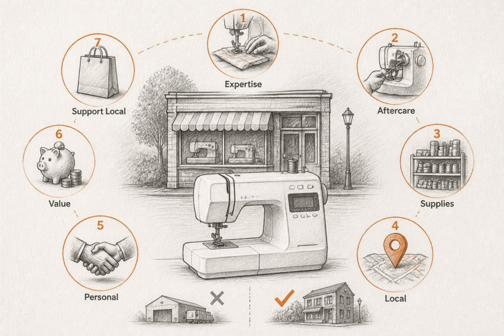 Why Buy a Sewing Machine From a Local Shop: 2026 Guide