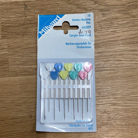 Milward 10 Knitters Marking Pins