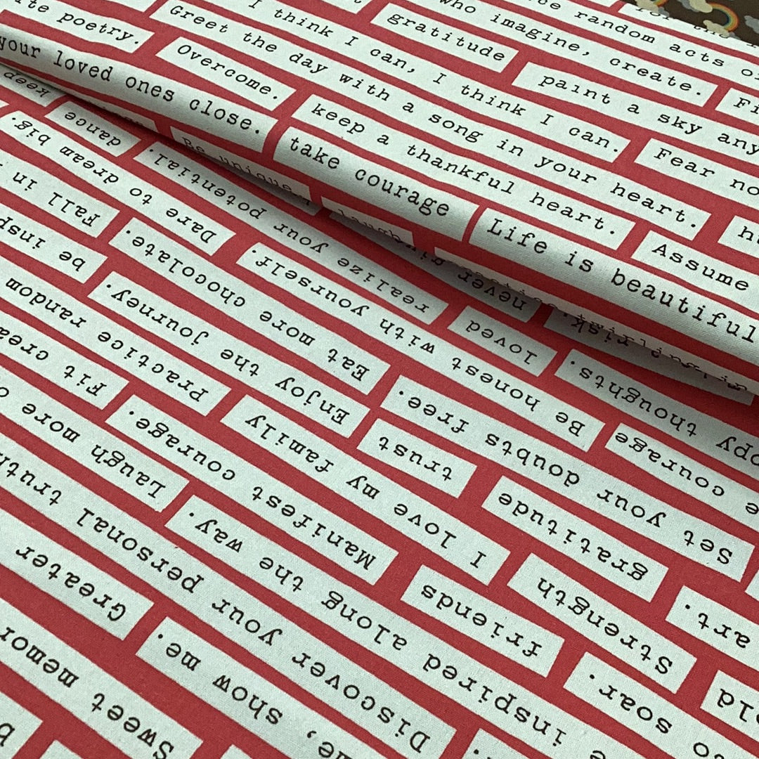 Happy Thoughts Odds and Ends by Julie Comstock of Cosmo Cricket #12705 12 | Moda - 1/2 metre