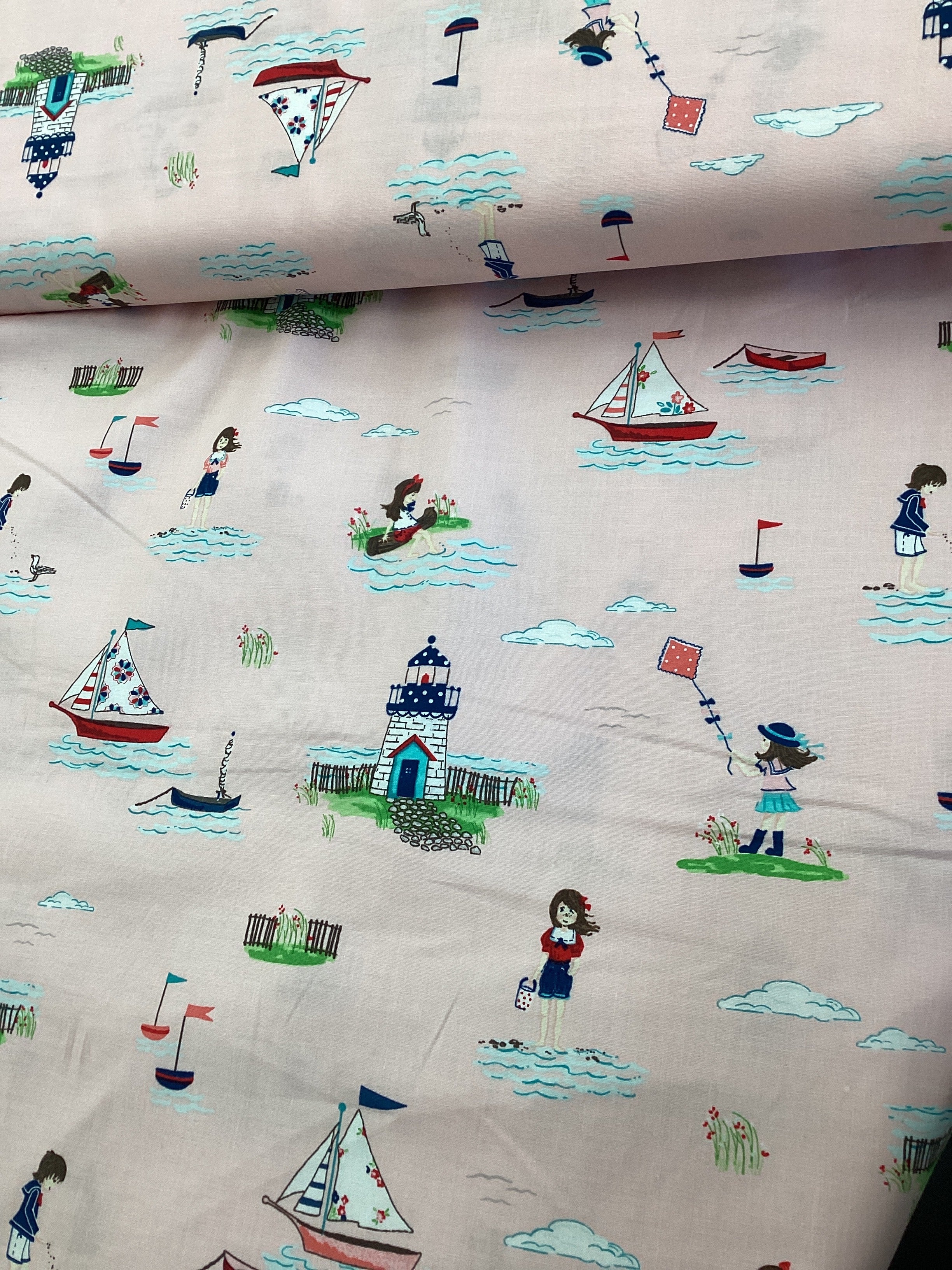 Seaside C7230 Pink by Tasha Noel | Riley Blake - 1/2 Metre