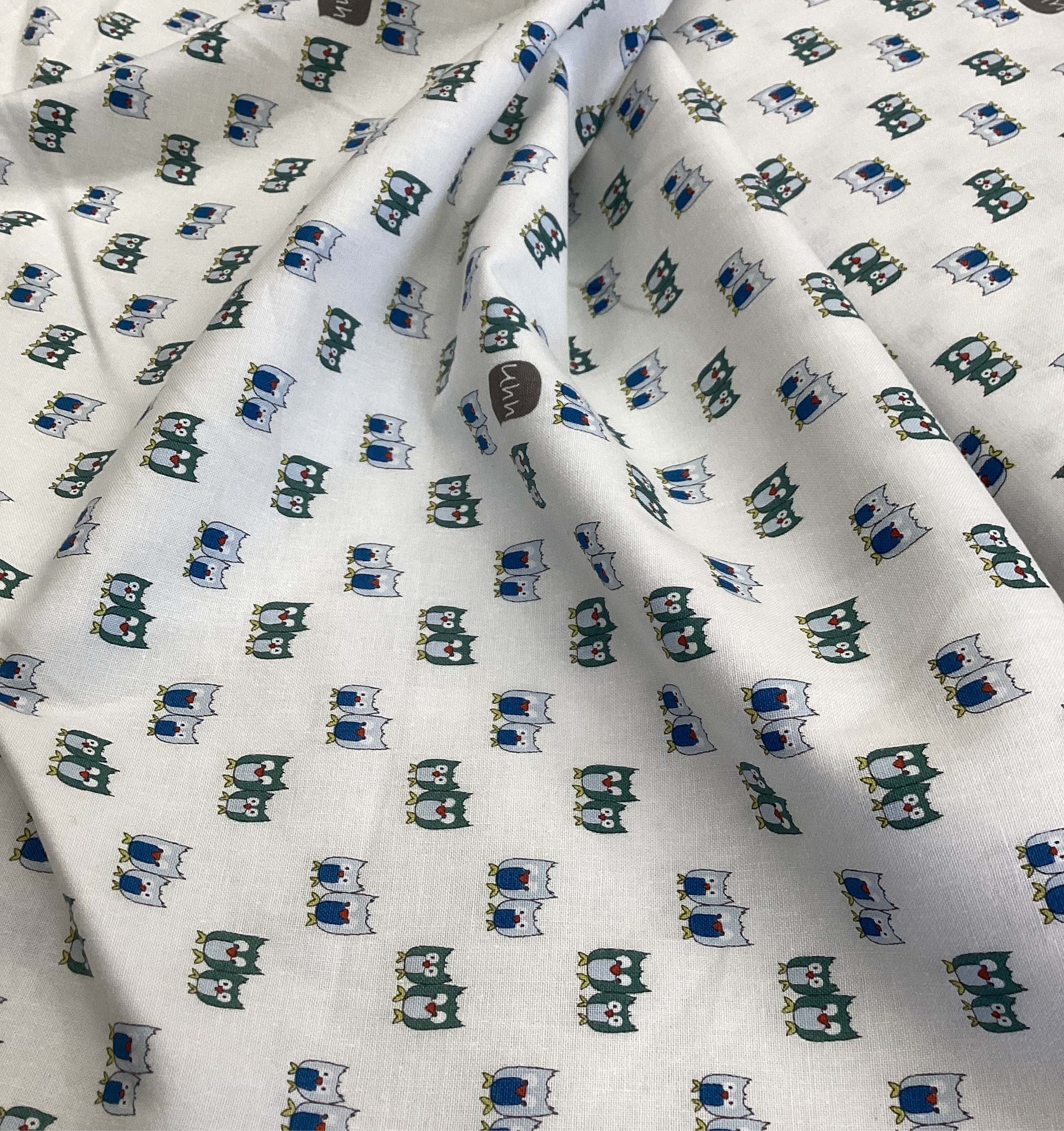 Woodie Winterland -Owls on White | Stoffabrics #MCS16-113 - 1/2 metre