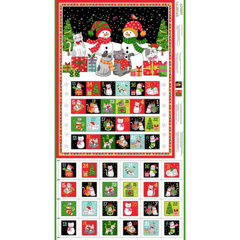 Santa Paws Advent Calendar Panel XP071 | Makower 2477