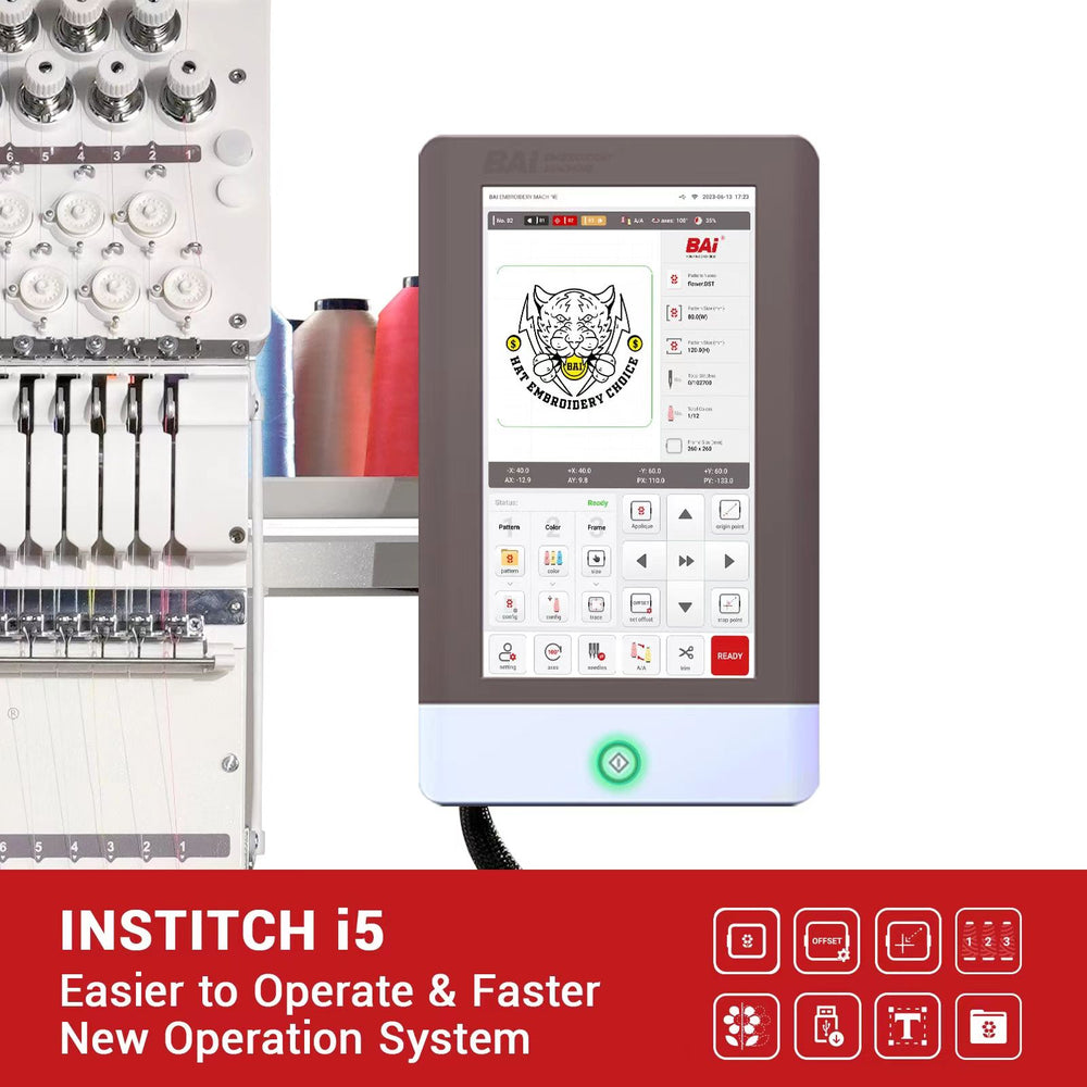 The Mirror | 15 Needle Commercial Embroidery Machine | BAi Embroidery Machines