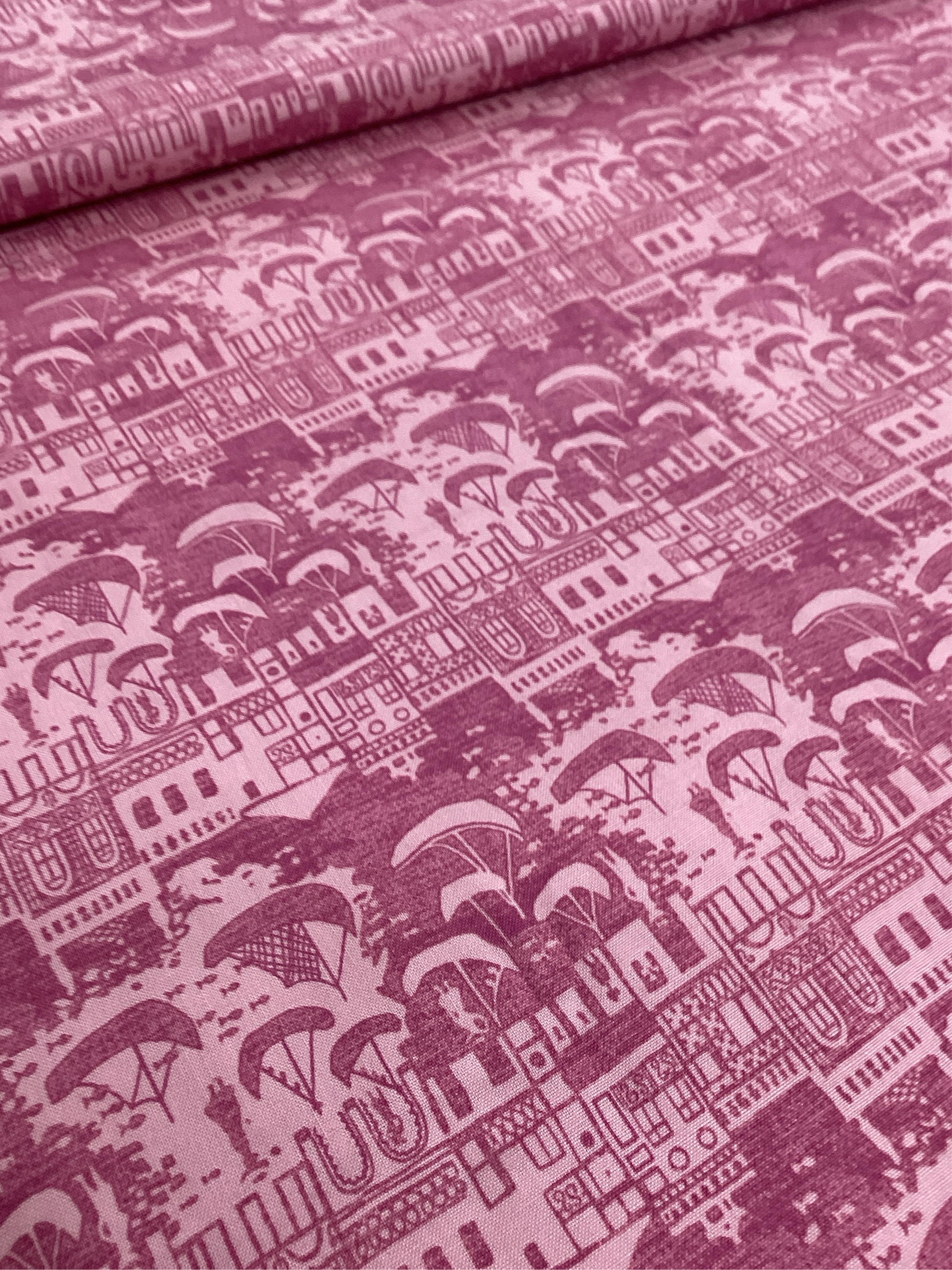 Victoria and Albert Museum, London. Pink | David Textiles - 1/2 Metre