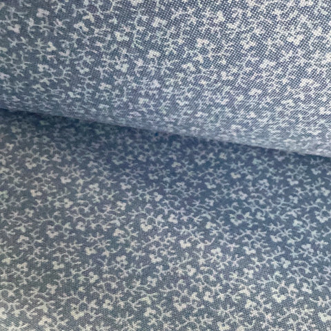 Blue Indigo Cotton Fabric | Andover Pattern 9746 - 1/2 metre