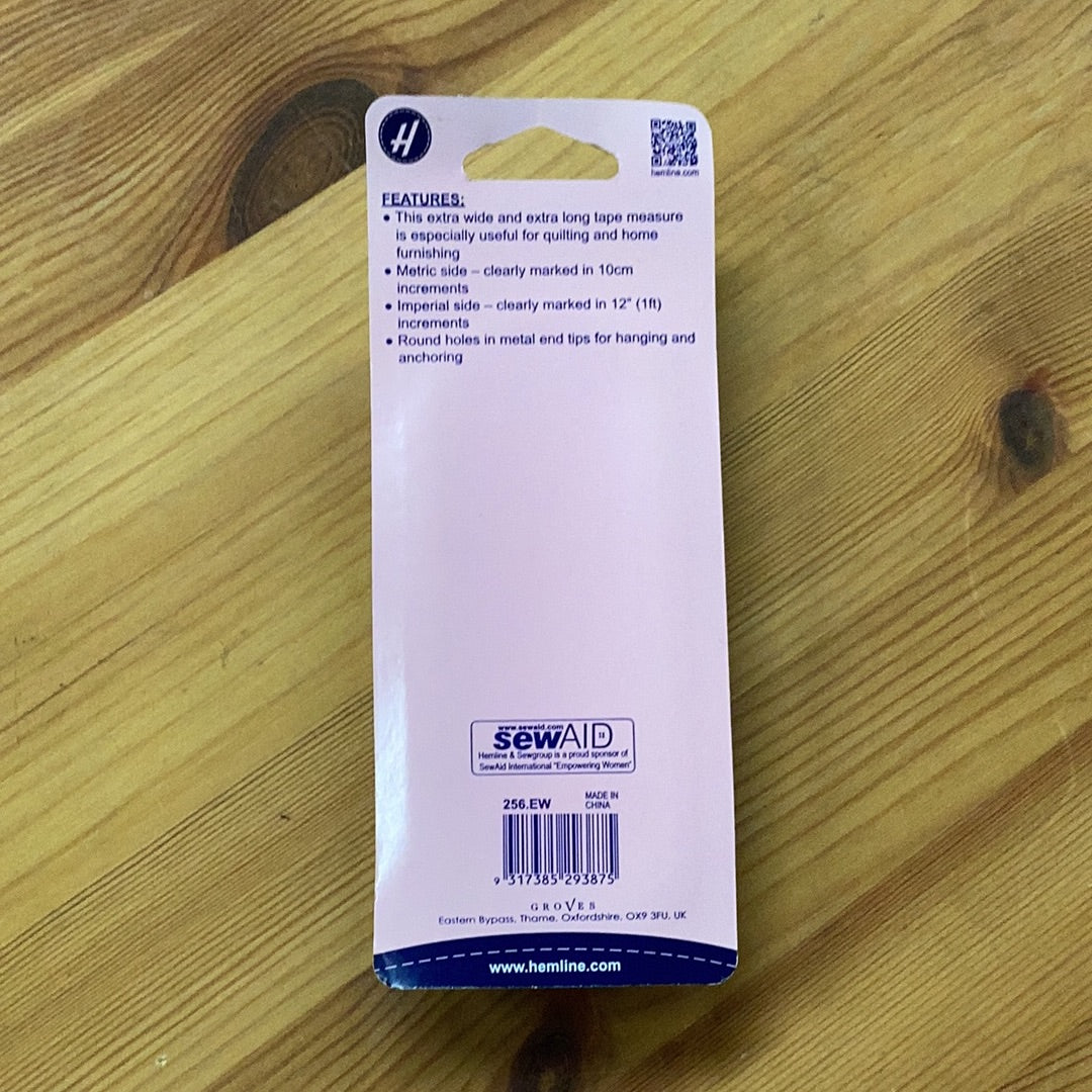 Hemline Extra Wide & Extra Long Tape Measure