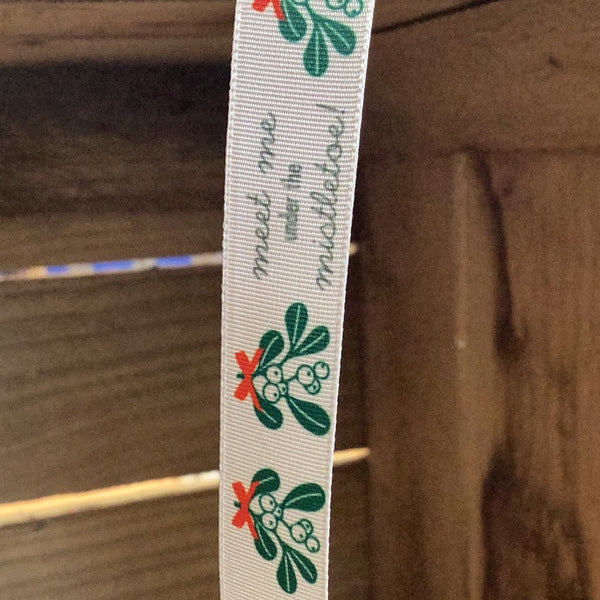 Meet Me Under The Mistletoe Ribbon | Per Metre