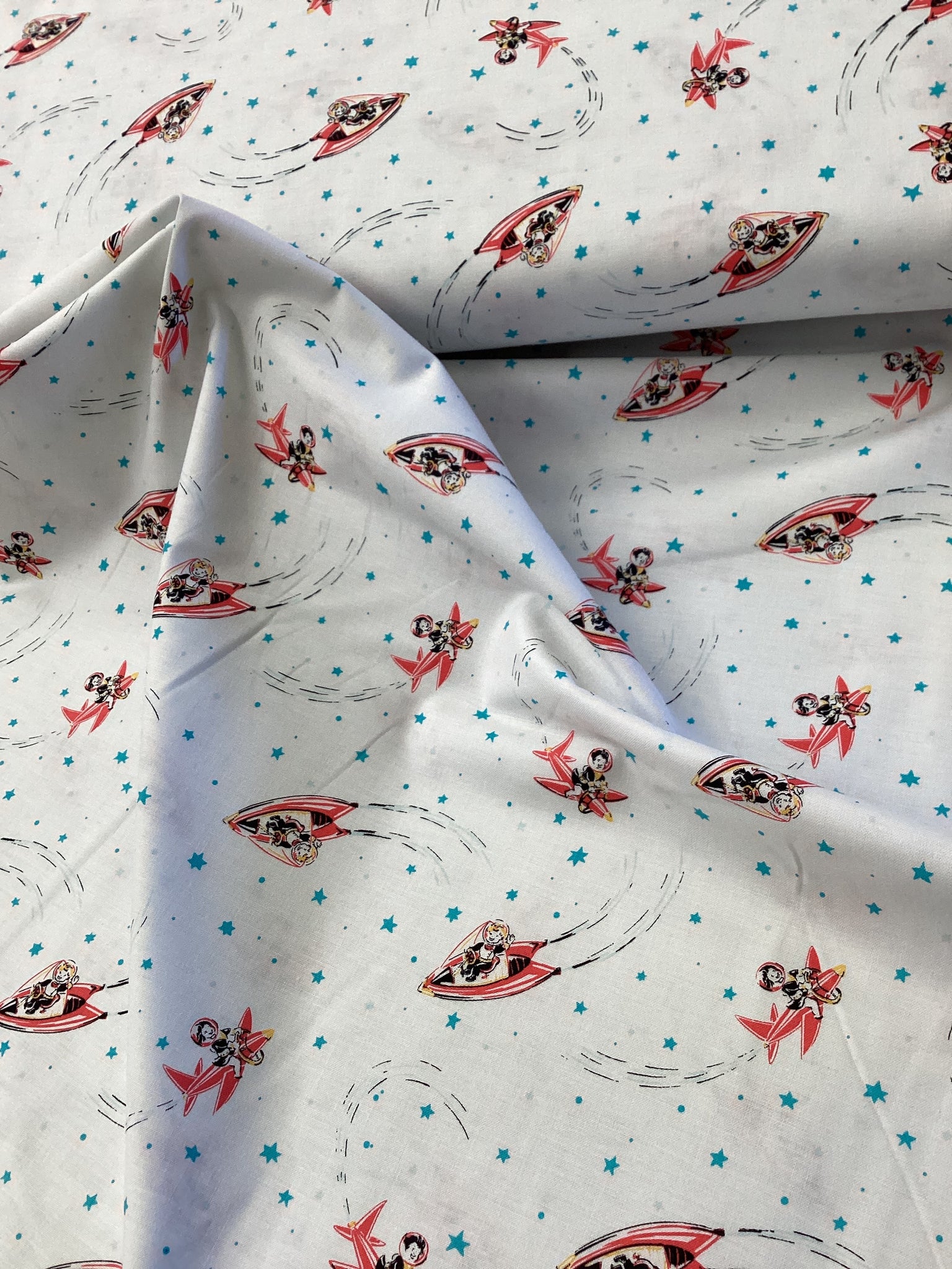 Little Green Men CX7631 WHIT | Michael Miller - 1/2 metre