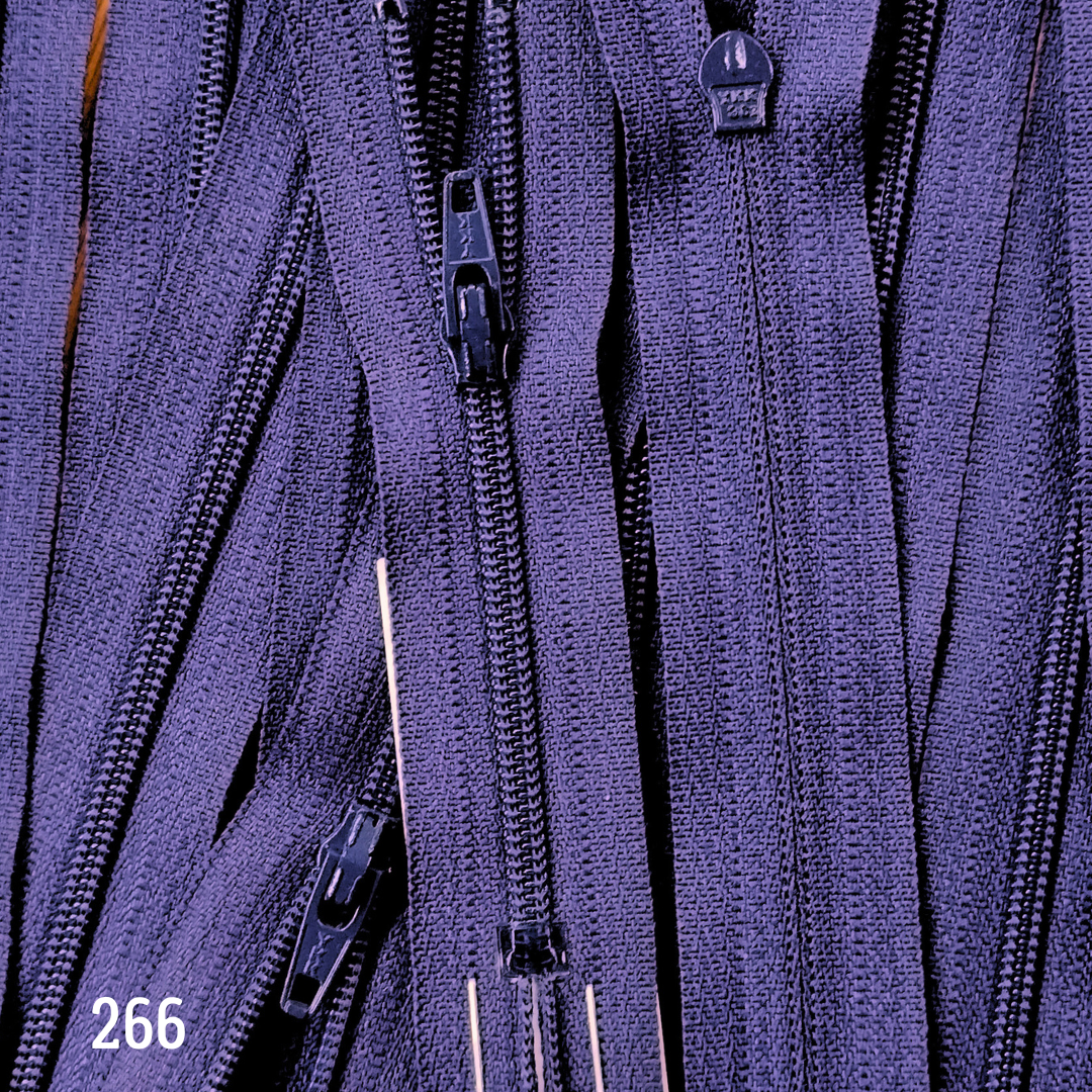 YKK Nylon Dress and Skirt Zip 18cm 7inch: Dark Purple (866) ZS3/F11