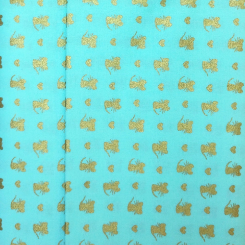 Nice Mice CM7620 Aqua | Michael Miller - 1/2 Metre