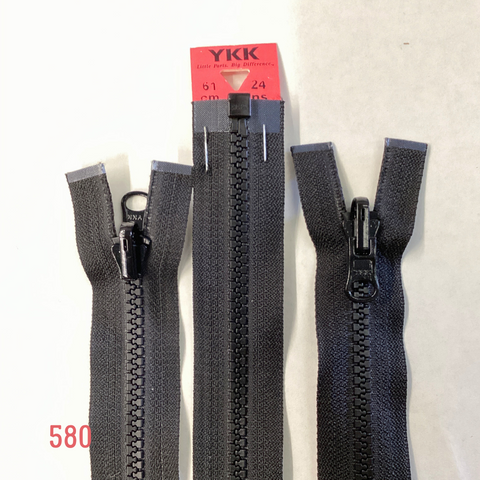 YKK Vislon Flip Over Zip 61cm 24inch (580) BX4