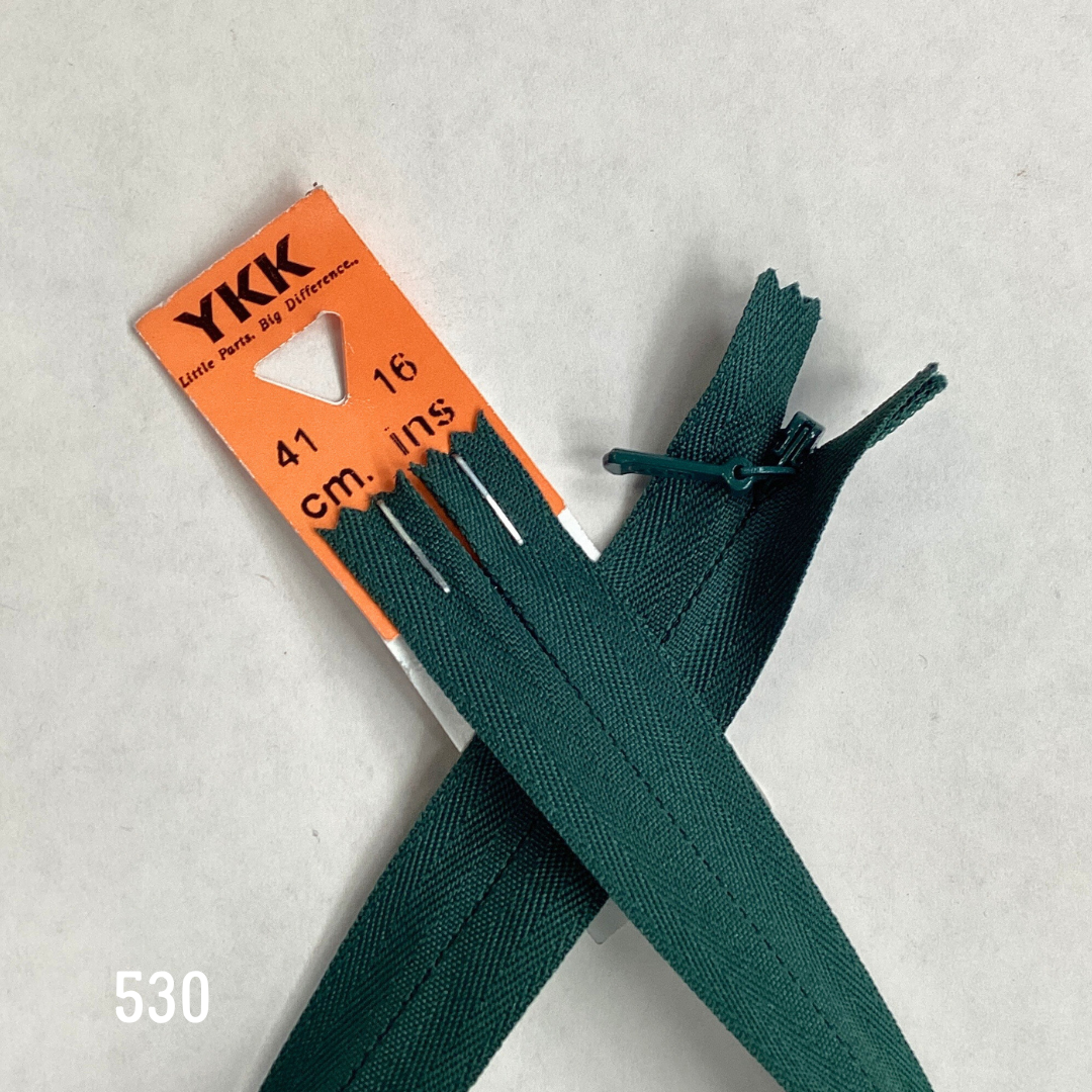 YKK Concealed / Invisible Zipper 16 inch 41cm (530) BX3