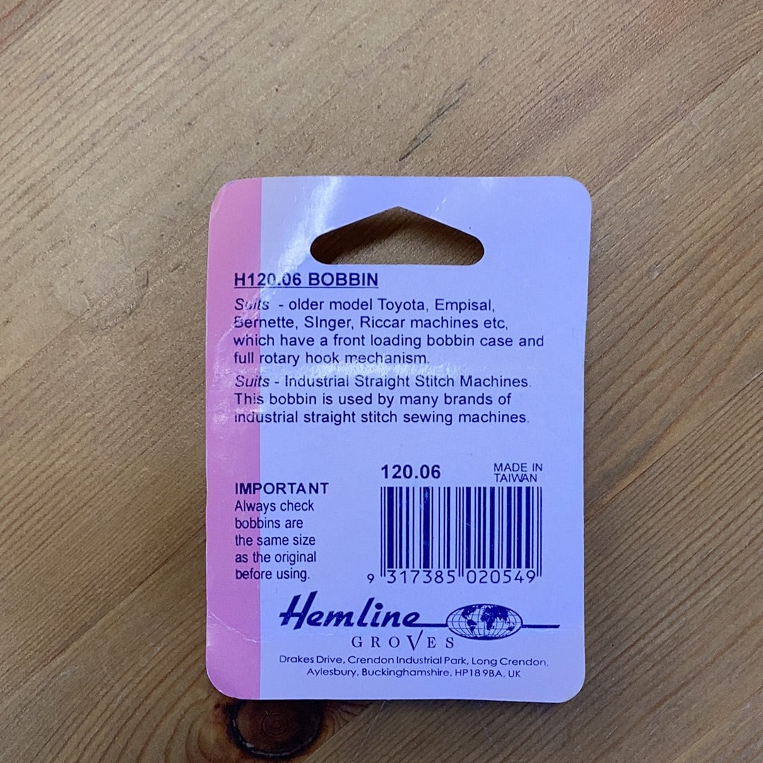 Hemline Bobbins for Empisal, Toyota, and Industrial machines
