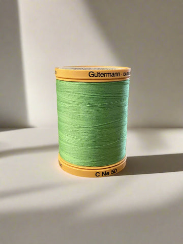 800m Green 7880 - Gutermann Natural Egyptian Cotton Quilting Thread