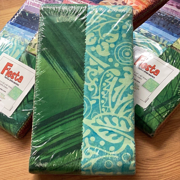 Fiesta Triple-Dyed Batiks Strip-pies | Littondale
