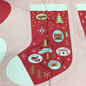 Lewis & Irene Red North Stocking Panel XP069