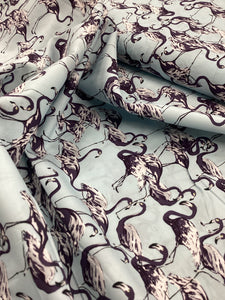 Blue Flamingo Fabric 399 | McElroy Fabrics - 1 Metre