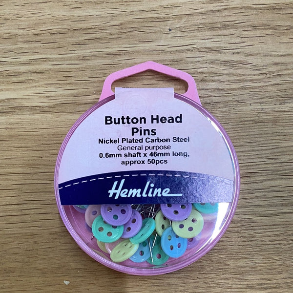 Button Head Pin Button Head Pins | Hemline – Fabric Mouse Sewing Machines