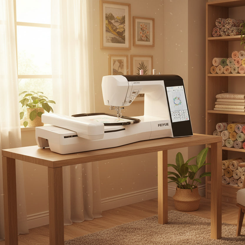 FY777 Sewing & Embroidery Machine | Fabric Mouse x FEIYUE