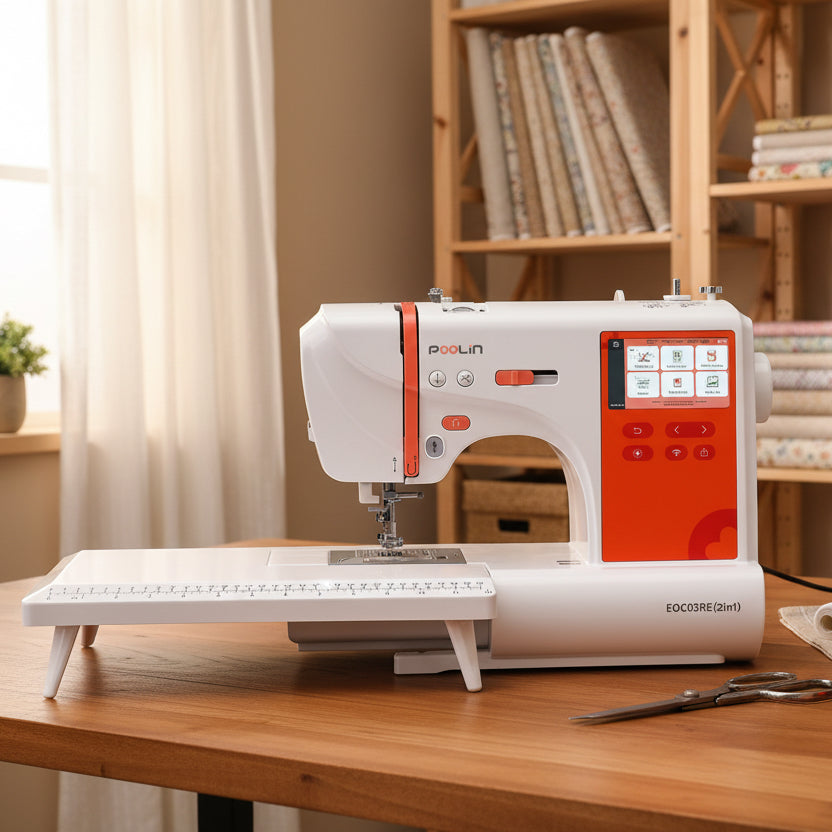 POOLIN EOC03 – Sewing & Embroidery Machine (2-in-1)