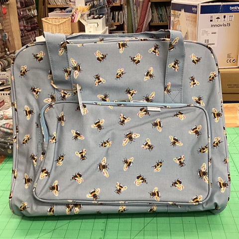 Sewing Machine Bag | Blue Bee Print