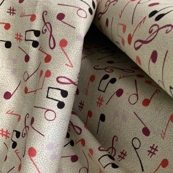 Musical Notes FF25 | A Fabric Freedom Design - 1/2 metre